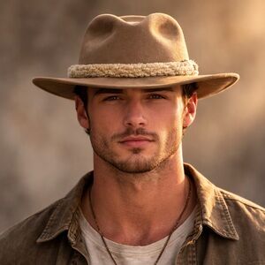 Hodgman Wool Felt Western Cowboy Hat Country Vintage